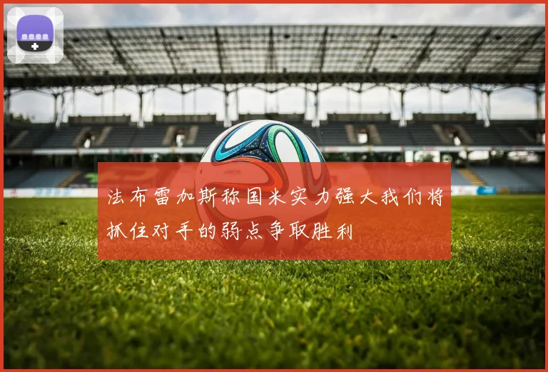 法布雷加斯称国米实力强大我们将抓住对手的弱点争取胜利